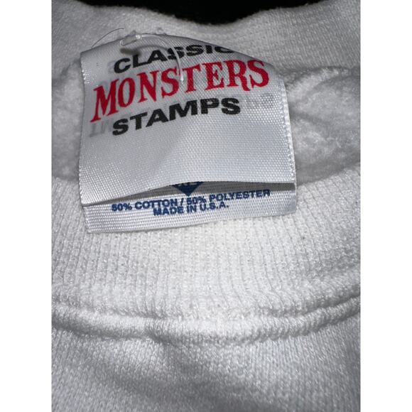 RARE MINT 1997 MONSTER STAMP FRANKENSTEIN HEAVY SWEATSHIRT XL - Picture 4 of 10